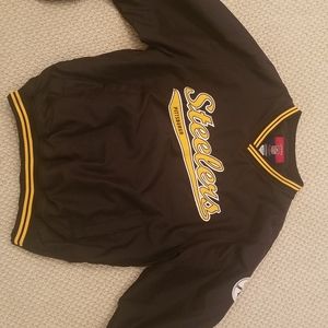 Pittsburgh Steelers Pullover Jacket Reebok Gridiron Classic Medium